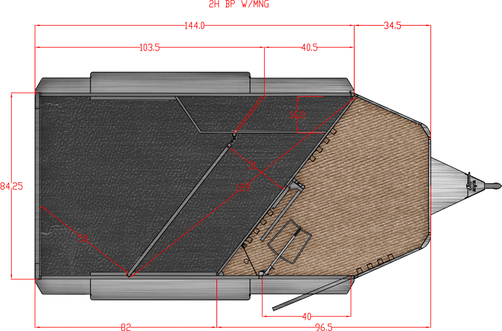 2 Horse BP w/ Mangers